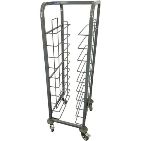 Chariot de débarrassage en acier 10 niveaux - 485 x 578 x 1393 mm - CRAVEN