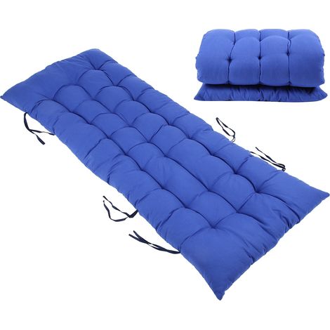 Lange Sitzmatte für Schaukelstühle, Rattanstühle, Klapp-Gartenliegen, 48 x 170 x 8 cm (1/5)