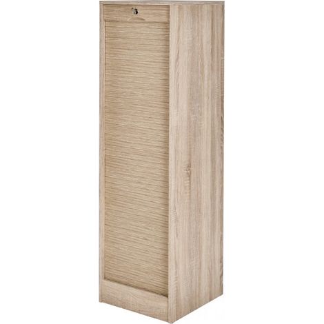 Classeur à rideau chêne naturel Office 140cm (1/3)
