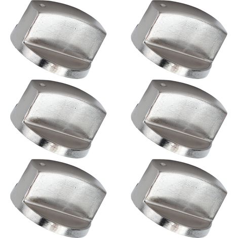 6 Boutons Rotatifs 8mm Alliage Zinc Poignée de Commande Remplacement Cuisinière Gaz Four Micro-Ondes 45° (1/5)
