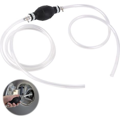 Pompe a Eau Manuelle , Pompe Essence avec 2M de Tuyau et 2 Colliers de Serrage , Pompe Manuelle Carburant pour Transfert Essence , Huile , Diesel et Carburant (1/5)