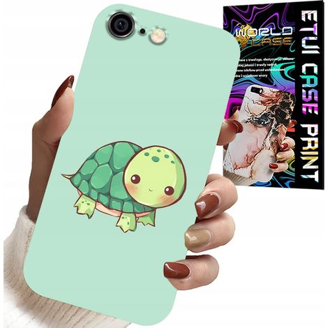 Coque pour iPhone 6/6S - Motifs tortues mignons pour enfants + verre trempé (1/5)