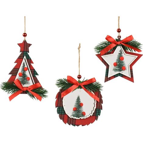 Geometrische Weihnachtsbaumdekoration H10,5 cm (1/2)