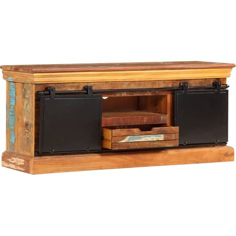 Maison Exclusive - TV-Schrank 110x30x45 cm Altholz Massiv