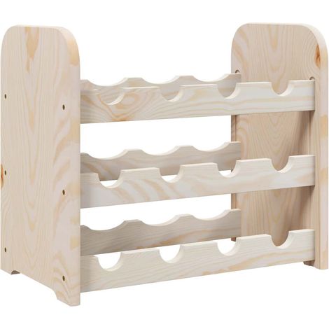 Maison Exclusive - Weinregal 43x25x37 cm Massivholz Kiefer
