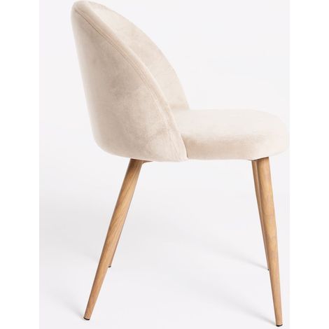 Packs Sillas Comedor - Pack 4 Sillas Vint Terciopelo - Beige (1/4)