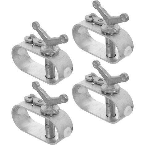 4 Pièces Tendeur de Câble à Cliquet en Acier Robuste, Lot de 4 Pièces, Outil de Tension pour Fil d'acier, pour Couvertures de Piscine, Clôtures de Jardin et Utilisation Extérieure (1/5)