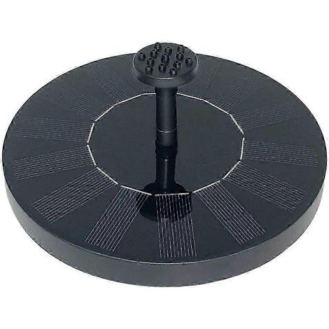 Pompe à fontaine solaire à 6 buses, adaptée aux bassins de jardin et aux abreuvoirs à oiseaux. (1/5)