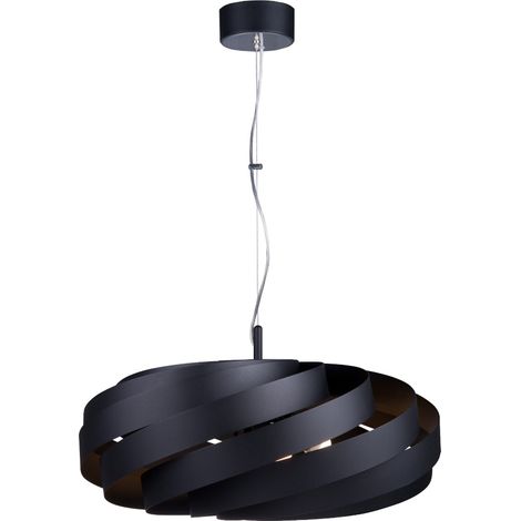 Suspension métal noire Vento Ø60 4xE27 moderne Zuma Line (1/2)