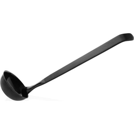 Cuillère de service pleine 32 cm noir PVD inox KITCHEN TOOL 1887 - Was Germany (1/2)