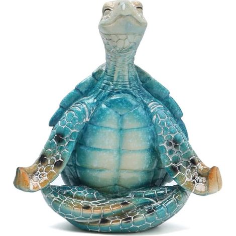 Décoration de yoga et de méditation avec des tortues, décoration de jardin et de plage côtière (palmiers écartés) (1/5)