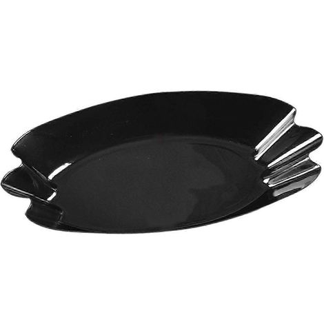 Plateau de service pour collations, plateau doseur pour grains de café, petit plateau multifonctionnel de forme unique pour la cuisson des haricots, idéal pour les cafés, restaurants et cuisines.-Blac