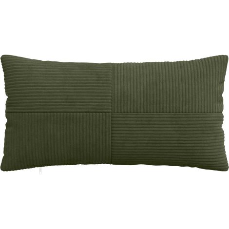 vidaXL Funda de almohada 12 pcs ALMELO Verde 40 x 80 cm pana (1/2)
