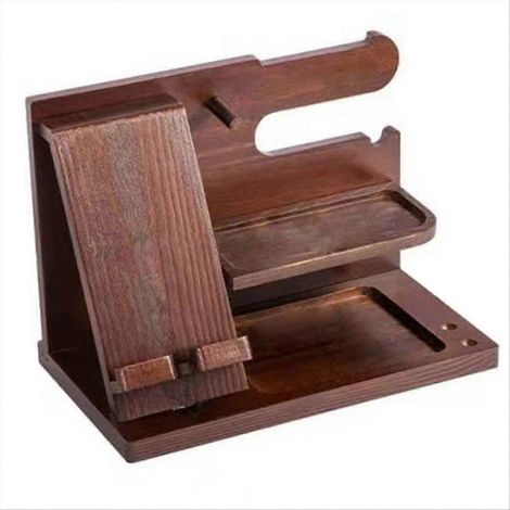 Tischladeständer aus Holz, Handyaufbewahrung aus Holz (1/5)