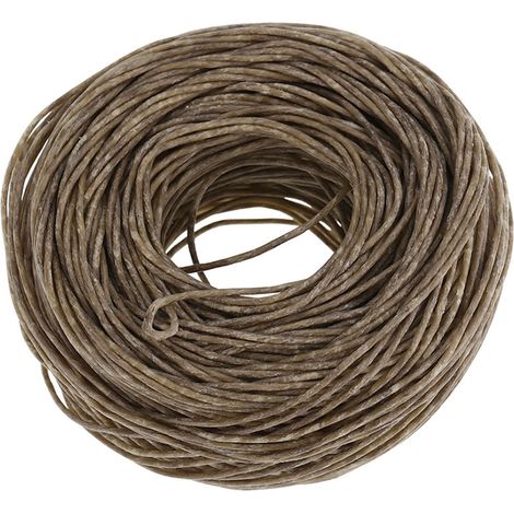 Mèche de lampe à huile DIY en cire d'abeille pure avec âme de chanvre biologique 61m (1/5)