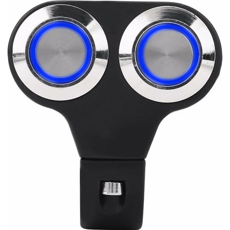 Interrupteur de guidon 7 / 8inch 22mm Moto, Moto universelle Guidon Interrupteurs Marche/Arrêt du guidon Frein Phare anti-brouillard Poignée Interrupteur(C: Type à retour automatique) (1/5)