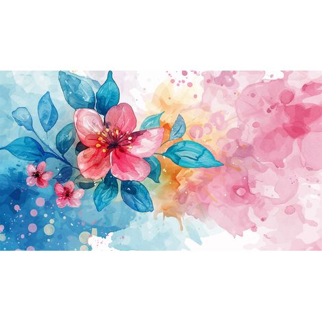 Papier peint panoramique - Fleurs - 130 cm x 73 cm (1/2)