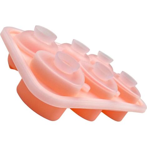Moule à Glaçons en Silicone Rose de Cœur et Fleur, Bac pour Cocktails (1/5)