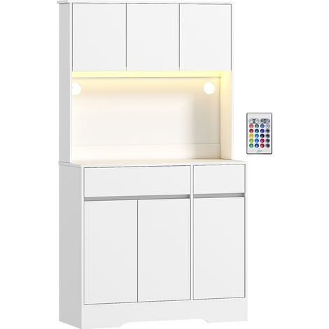 Buffet haut design LED NINETY blanc (1/5)