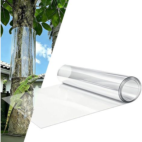 Protections pour troncs d'arbres en PET transparent / Enroulable / 48x16 pouces / Flexible