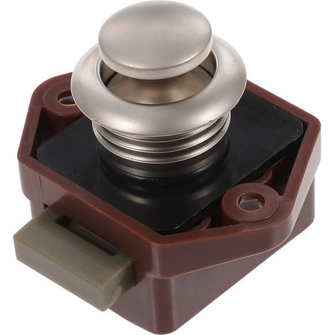 Verrou à bouton, poussoir TEHAUX pour armoire et penderie, sans clé (1/5)