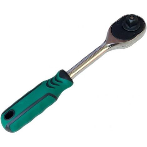 Chiave a cricchetto con attacco 1/2" 72 Denti reversibile impugnatura ergonomica (1/5)