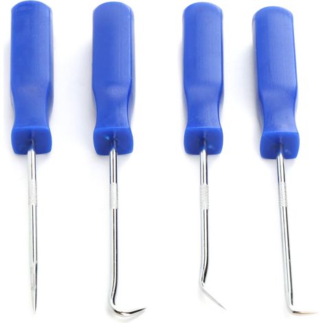Kit de 4 tournevis pour joints d'huile, outil de nettoyage de rainures pour pneus de voiture et de réparation de crochets (1/5)