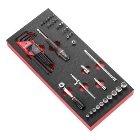 Werkzeugmodul - RL.161 - FACOM - Schaumstoffplatte - 1/4" Antriebsquadrat