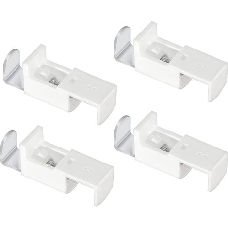 Ensemble d'accessoires pour stores enrouleurs (4 pièces), support de store enrouleur à clip facile à installer, fixation de store enrouleur à course réglable, kit de réparation de store enrouleur en