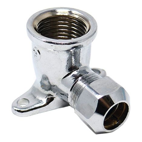 Raccordo Curvo Femmina Flangiato a Tenuta Ptfe per Tubo Rame 68051 210