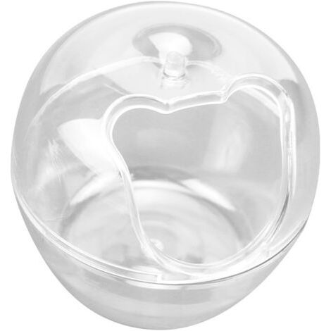 BUNTHAUS Kleine Sandbadbox für Haustiere – transparenter Staubbadbehälter für Hamster, Mäuse, Rennmäuse, Degus, syrische Bären – transparente Habitat-Dekoration (klein, 8,5 x 8 x 6,5 cm) (1/4)