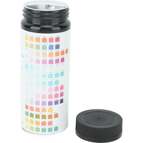 50 bandelettes de test pour l'analyse de l'eau (pH-mètre 14 en 1) - Papier test pour eau potable, piscines, sources thermales et étangs (1/5)
