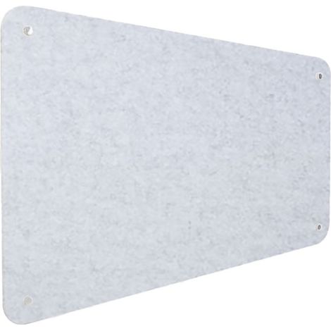 Pannello Fonoassorbente da Parete con Fori 120x50 cm Kit di 4 distanziali Coprivite Cromo Finitura Grigio (1/5)