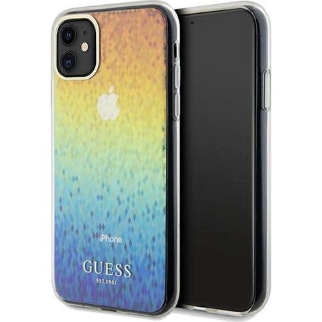 iPhone 11 Hülle Guess IML Facettierter Spiegel Mehrfarbig (1/5)
