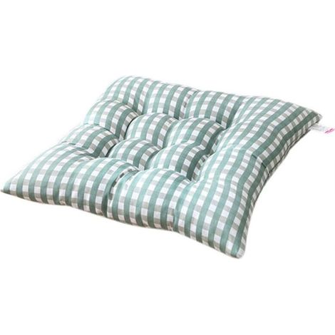 Lot de 4 coussins de chaise de salle à manger avec attaches, coussins carrés antidérapants et épais, coussins de siège carrés ultra doux et confortables pour cuisine, salle à manger, bureau, salon, te (1/5)