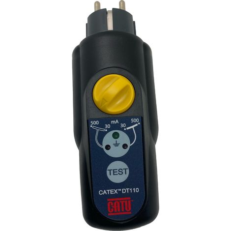 Contrôleur de disjoncteurs différentiels 30mA/500mA – Tension 230V – Classe II – DT110 – Catu (1/4)