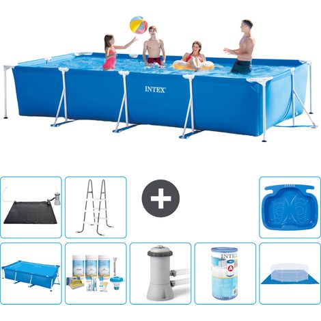 Intex Piscina con struttura Rettangolare - 450x220x84 cm - 7-pezzi S40316