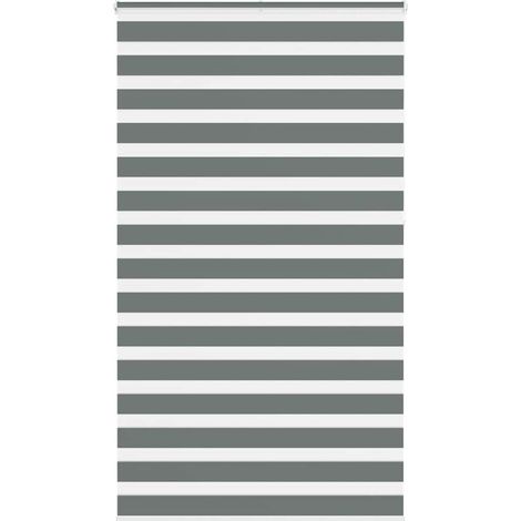Doppelrollo Dunkelgrau 120x230 cm Stoffbreite 115,9 cm Polyester