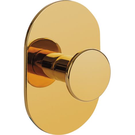 GANCIO PORTA ASCIUGAMANI da bagno a parete singola autoadesivo oro