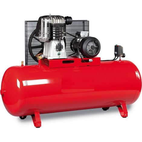 Druckluft Kompressor Kolbenkompressor 5.5PS 500L Werkstattkompressor BK14 (1/4)