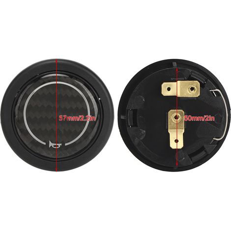 Nardi Hupenknopf-Set aus Kohlefaser für das Lenkrad, zur Fahrzeugmodifikation (1/5)