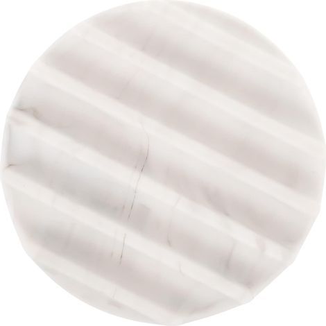 Sportello rotondo in silicone con barre di supporto per il drenaggio, per bagno, design effetto marmo, pratico vano contenitore (1/5)