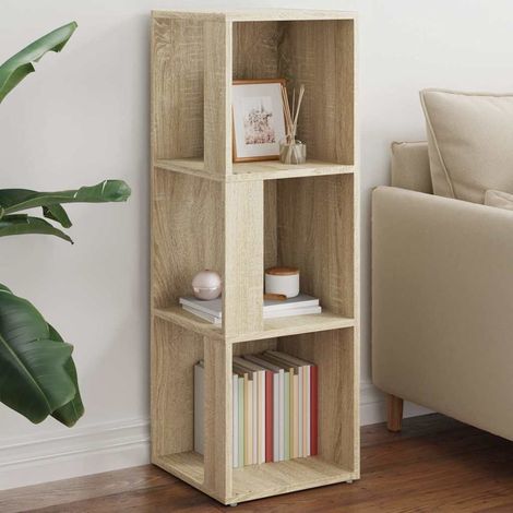Armoire d'angle-Meuble de rangement Chêne sonoma 33x33x100 cm Bois d'ingénierie 445717 (1/5)