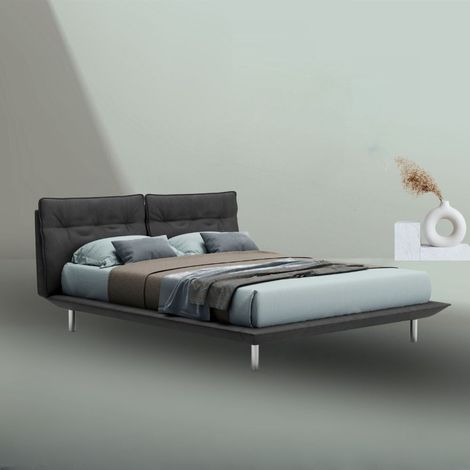 Letto matrimoniale moderno Bolt colore grigio scuro (1/5)