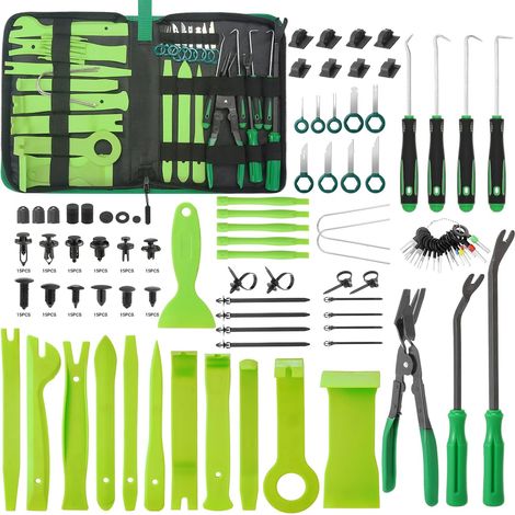 415 Pièces Outils De DéMontage De Garnitures Trousse, Installation Garniture Intérieure Outils avec Rivet Clips Plastique (1/5)
