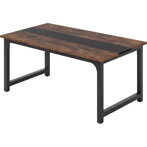 Levede Dining Table 4-6 Seater Retro Kitchen Adjustable Foot for Home Walnut (1/5)
