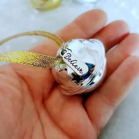 Cloche De Noël - Cloche En Fer Avec Boîte En Bois - Pour Décoration De Sapin Ou Cadeau De Veille De Noël - Lot De 1 (1/4)