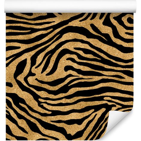 Goldfarbene Leder-Ocker-Tapete, ockerfarbener Hintergrund für Wohn- und Schlafzimmer, 50 x 1000 cm (1/5)