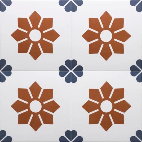 Carrelage Imitation Carreaux De Ciment 20x20 RIVOLI Fiore (1m²) - Les Carreaux de Jean