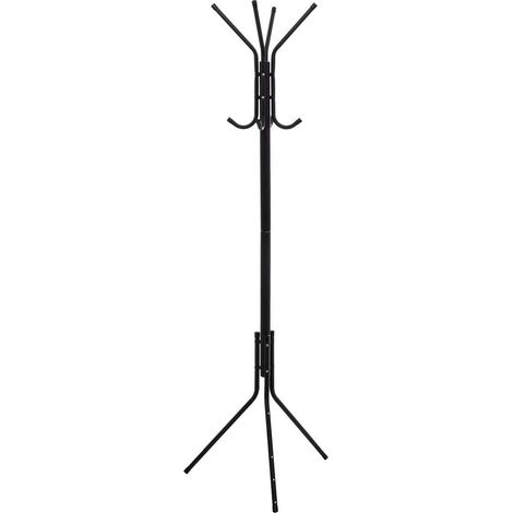 Garderobe mit 8 haken metall schwarz - 5five (1/5)